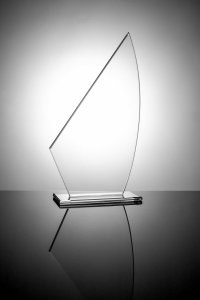 Glass Trophy - Sailboat
